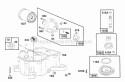 Oil Pump Sump Base Assembly Diagram and Parts List for 404707-1207-01  Briggs and Stratton Engine